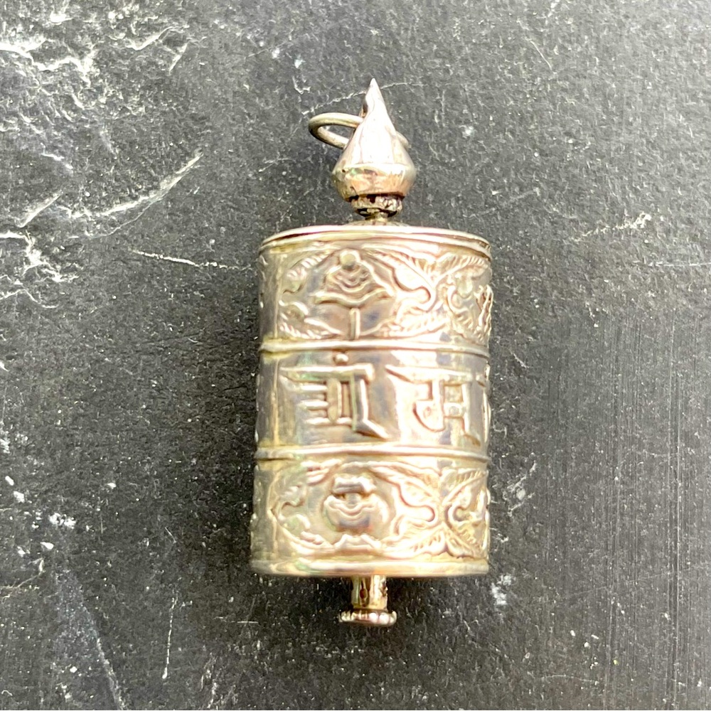 Sterling silver Vintage Turkish Prayer Wheel